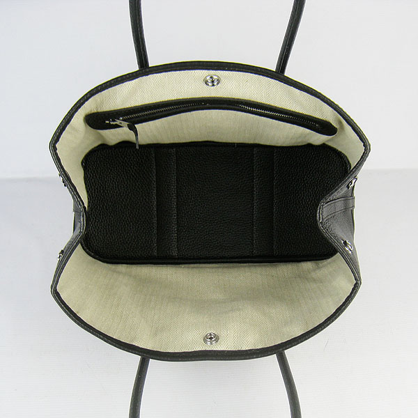 7A Hermes Garden Party Bag Black H2805 Replica - Click Image to Close